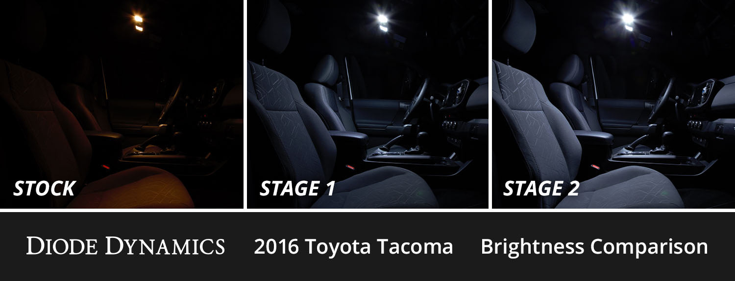 Diode Dynamics Interior LED Kit for 2016-2023 Toyota Tacoma Cool White Stage 2