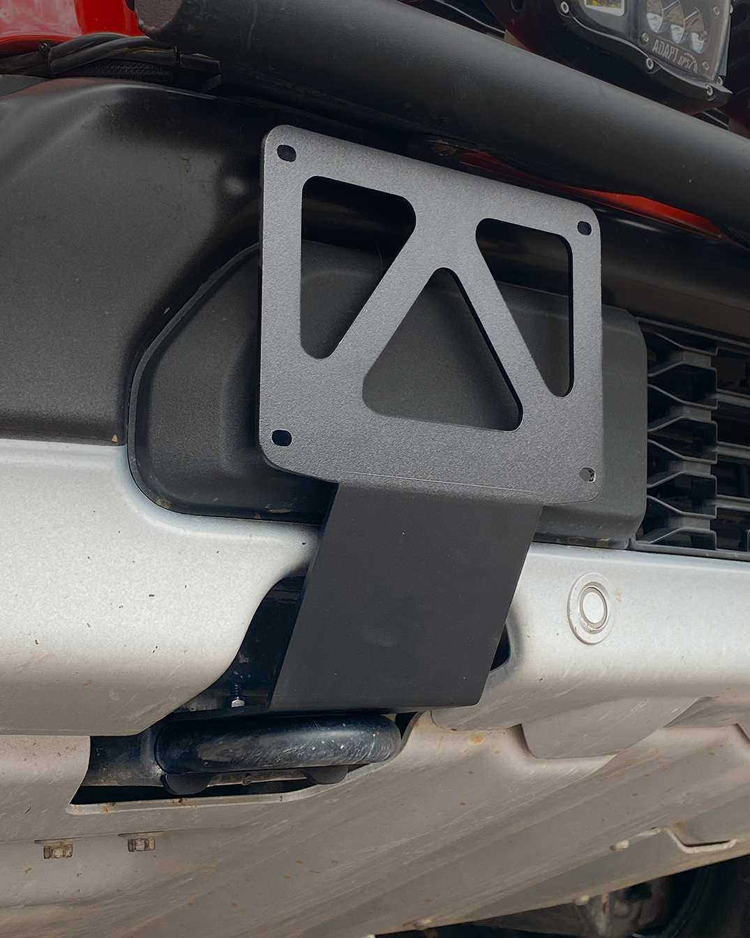 Foutz Motorsports Front Tow Hook License Plate Mount 2017-2023 Ford F-150 Raptor 2023 Ford F-150 Raptor R