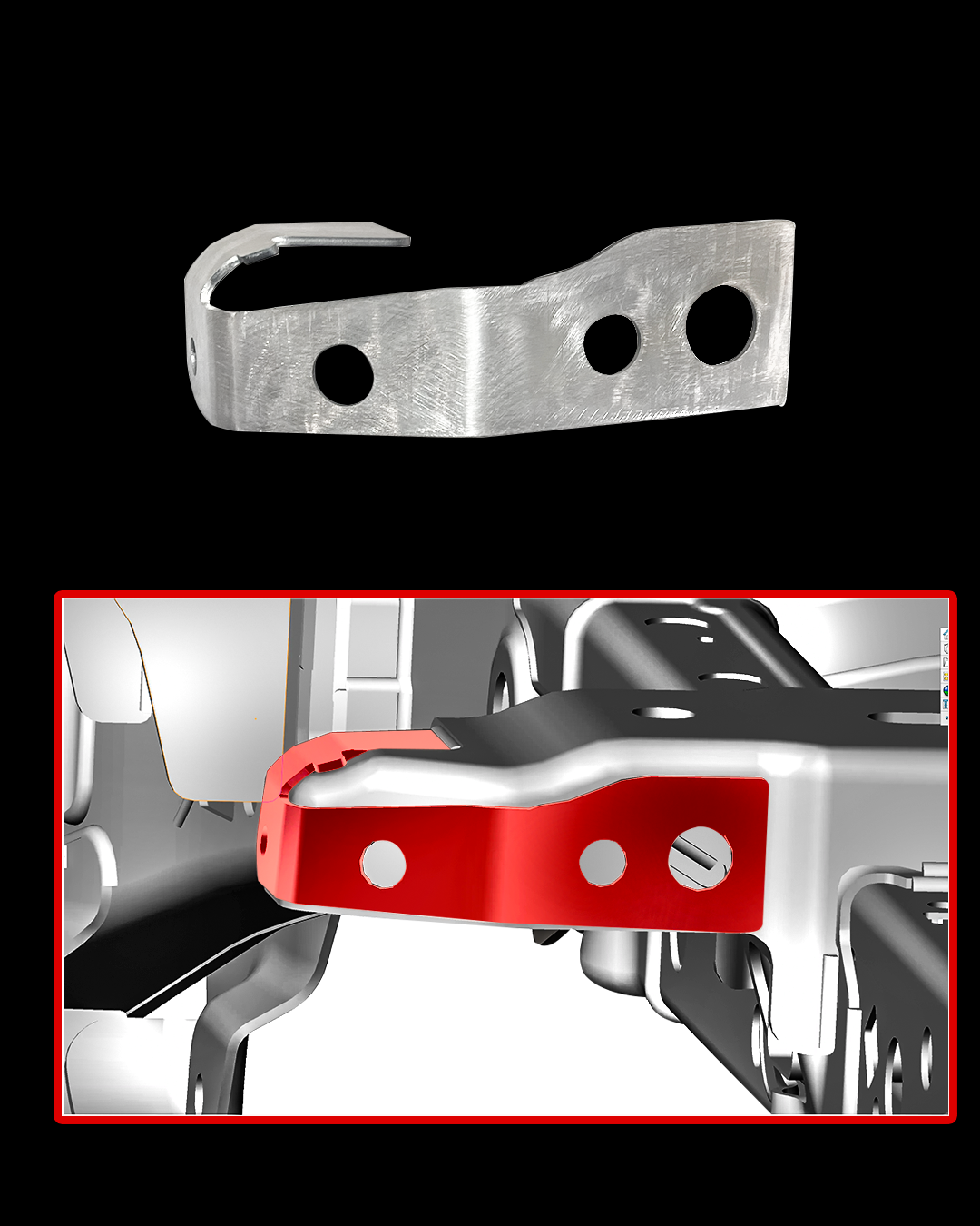 Foutz Motorsports shock mount reinforcement kit - Drivers Side 2017-2018 Ford F-150 Raptor