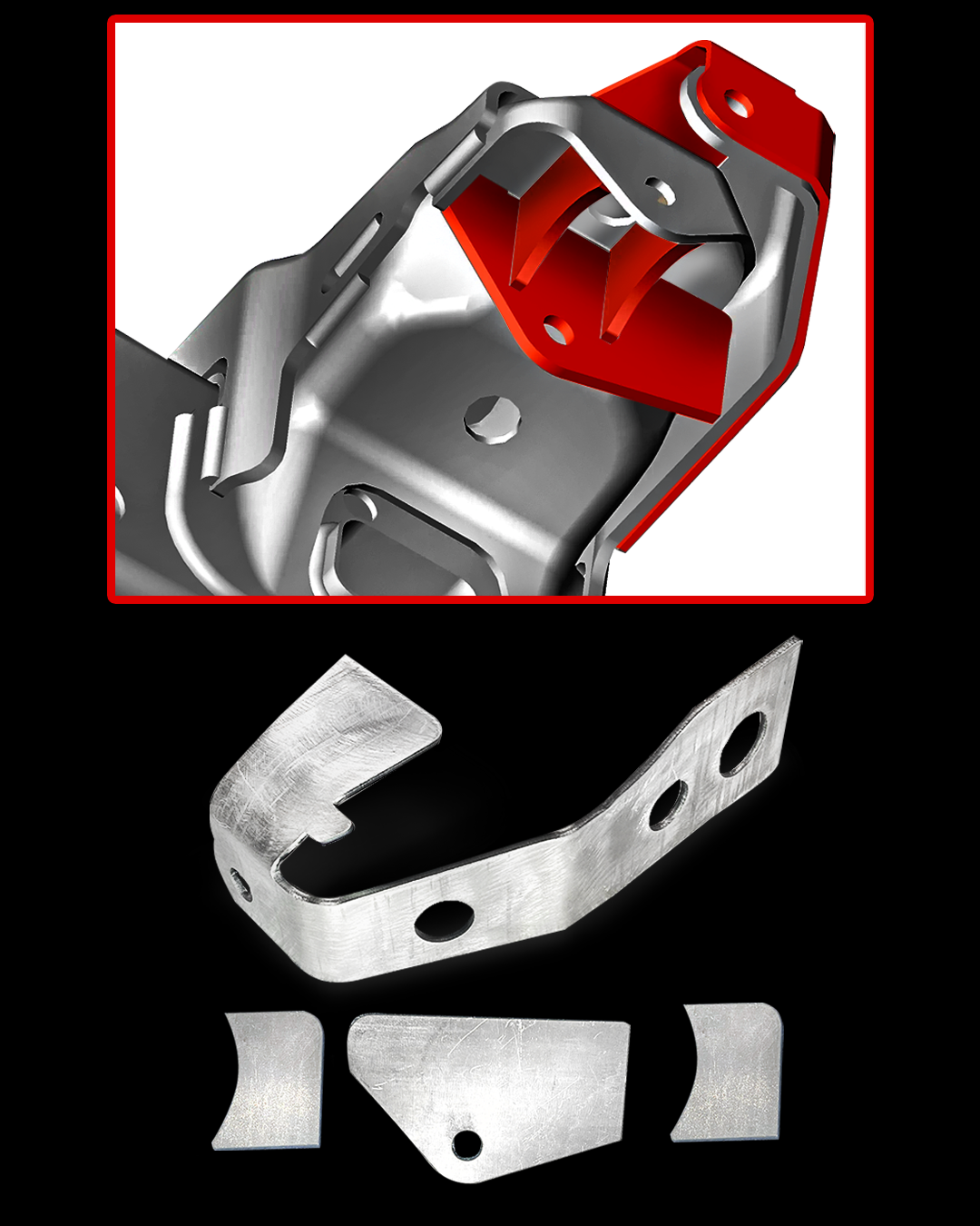 Foutz Motorsports shock mount reinforcement kit - Drivers Side 2017-2018 Ford F-150 Raptor
