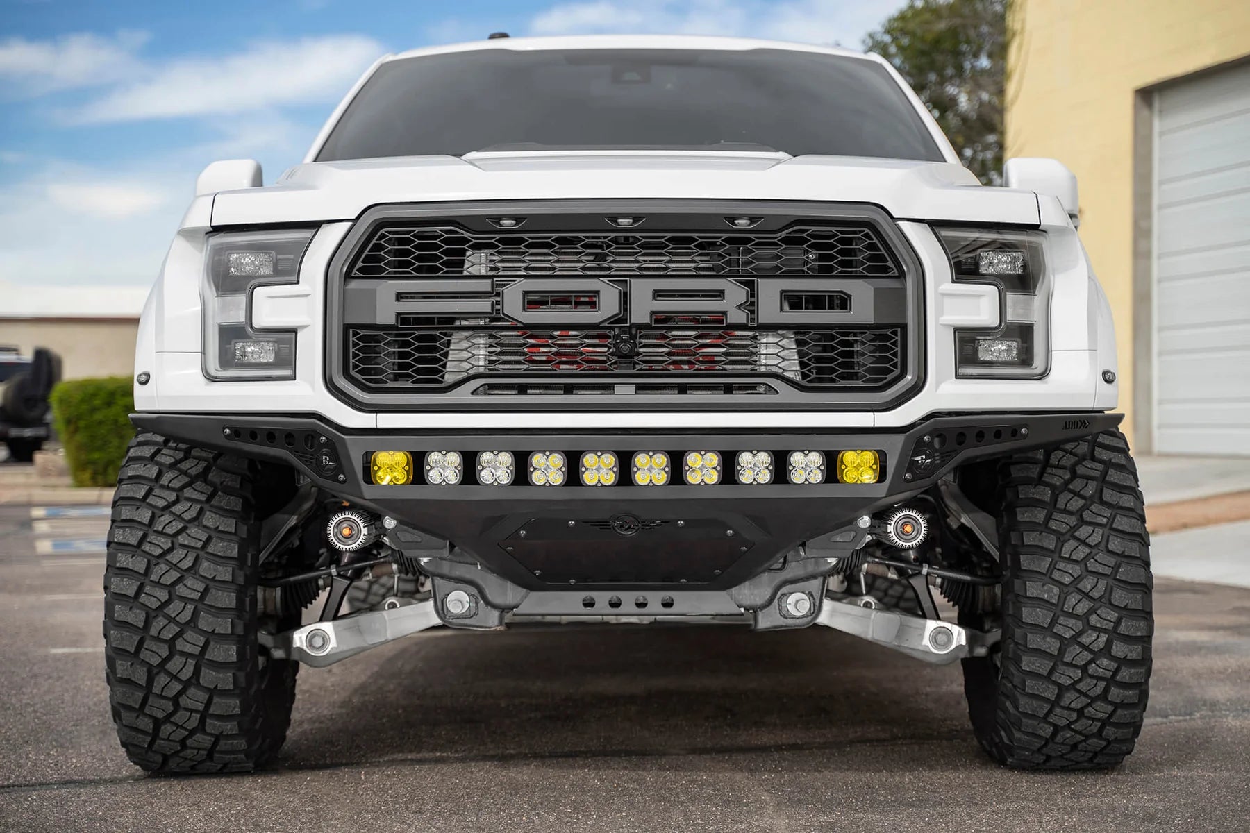 2017 - 2020 Ford F-150 Raptor Rock Fighter Frame Cut Front Bumper - Apollo Off-Road