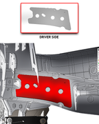 Foutz Motorsports Front Frame Reinforcement Plates 2017-2020 Ford F-150 Raptor
