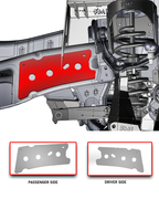 Foutz Motorsports Front Frame Reinforcement Plates 2017-2020 Ford F-150 Raptor