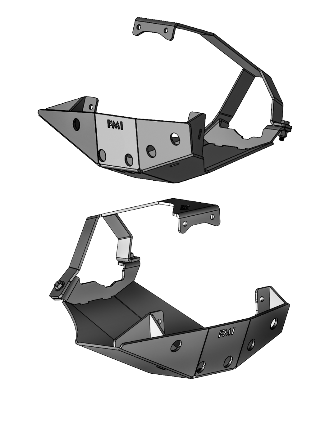 Foutz Motorsports Front Differential Skid Plate, Dana M256 Front Axle 2017-2027 Ford F-250/F-350 Super Duty
