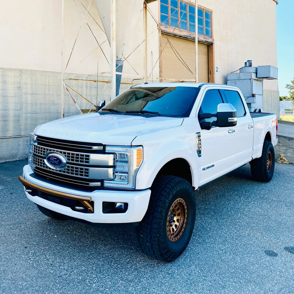 2017-2024 Ford Super Duty Front Bar - "The Nerf" Series Featuring A Smooth Bar with No Light Tabs - Apollo Off-Road