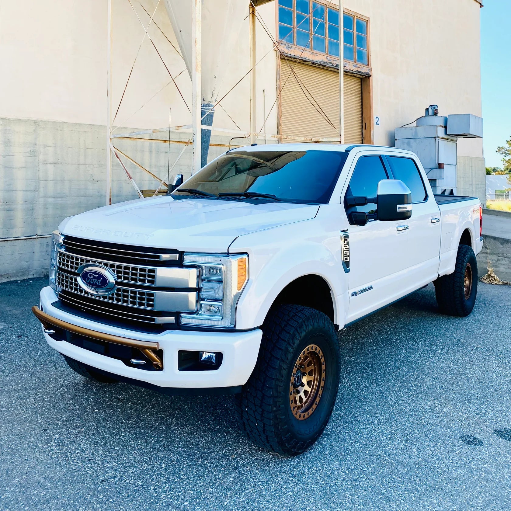 2017-2024 Ford Super Duty Front Bar - "The Nerf" Series Featuring A Smooth Bar with No Light Tabs - Apollo Off-Road