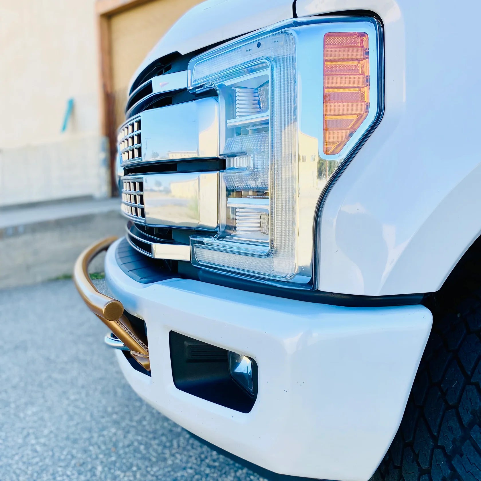 2017-2024 Ford Super Duty Front Bar - "The Nerf" Series Featuring A Smooth Bar with No Light Tabs - Apollo Off-Road