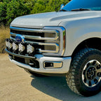 2017 - 2024 Ford Super Duty Light Mount - "The Classic" Trophy Truck Style featuring 5 Round Off-Road Light Tabs - Apollo Off-Road
