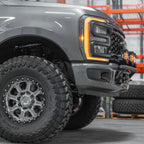 2017 - 2024 Ford Super Duty Light Mount - "The Classic" Trophy Truck Style featuring 5 Round Off-Road Light Tabs - Apollo Off-Road