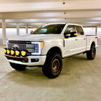 2017 - 2024 Ford Super Duty Light Mount - "The Classic" Trophy Truck Style featuring 5 Round Off-Road Light Tabs - Apollo Off-Road