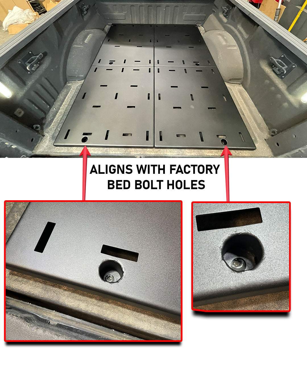 Foutz Motorsports Simple Bed Organizer - Rear Add-On Section 2017-2026 Ford F-150 Raptor 2024-2026 Ford F-150 Raptor R 2015-2026 Ford F-150