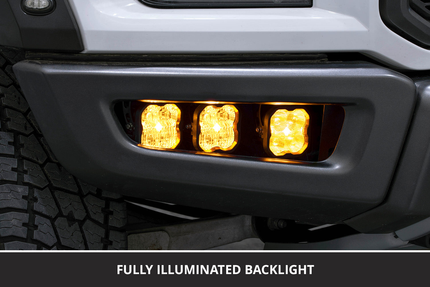 Diode Dynamics SS3 LED Fog Light Kit for 2017-2020 Ford Raptor Yellow Pro