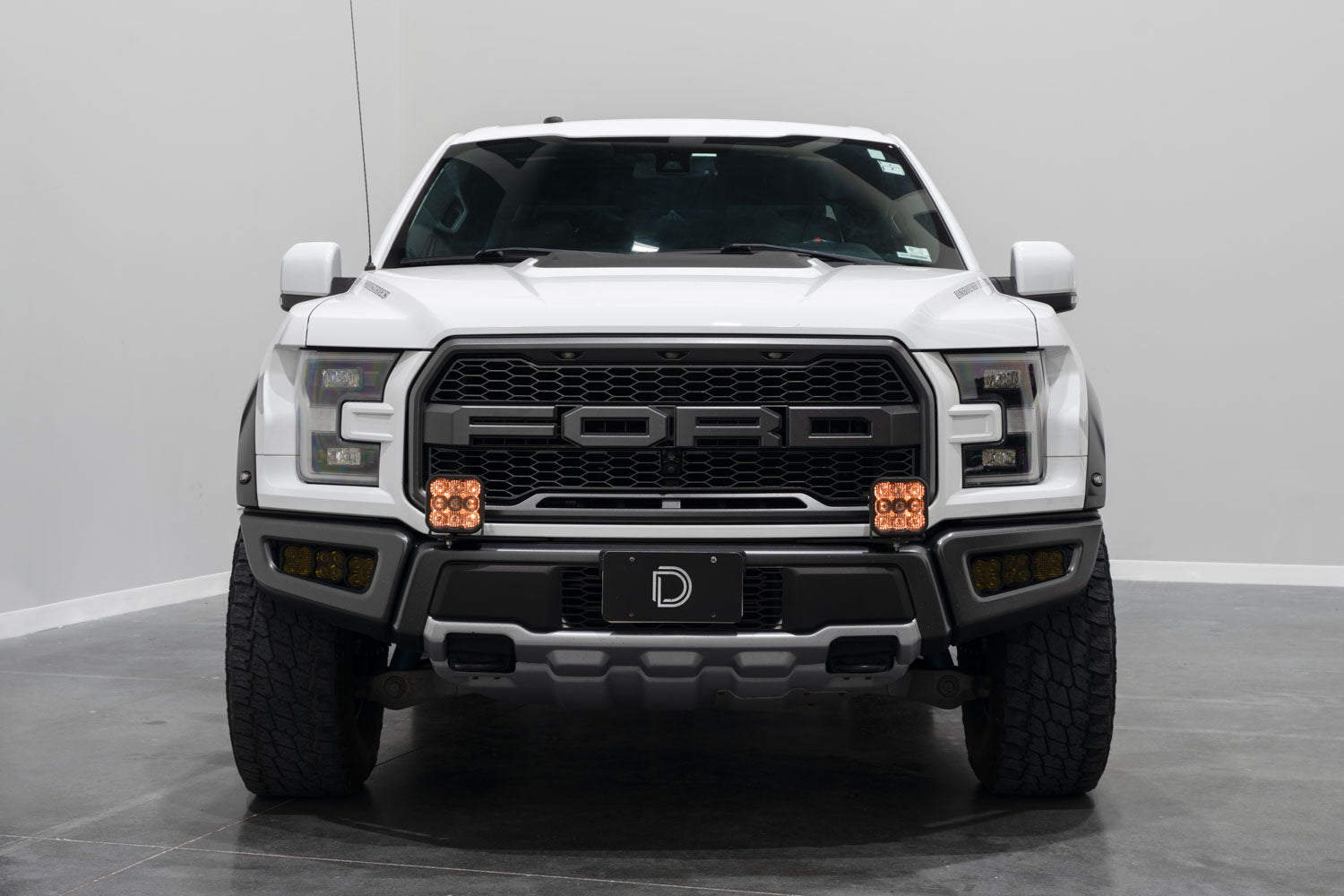 Diode Dynamics SS5 Bumper LED Pod Light Kit for 2017-2020 Ford Raptor Sport White Combo