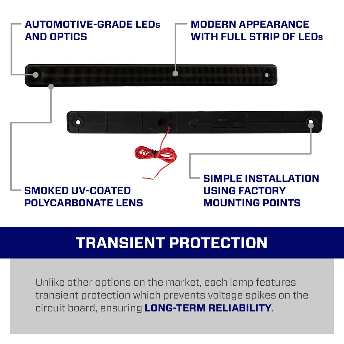 Form Lighting 2017+ Ford Super Duty Center Marker Light