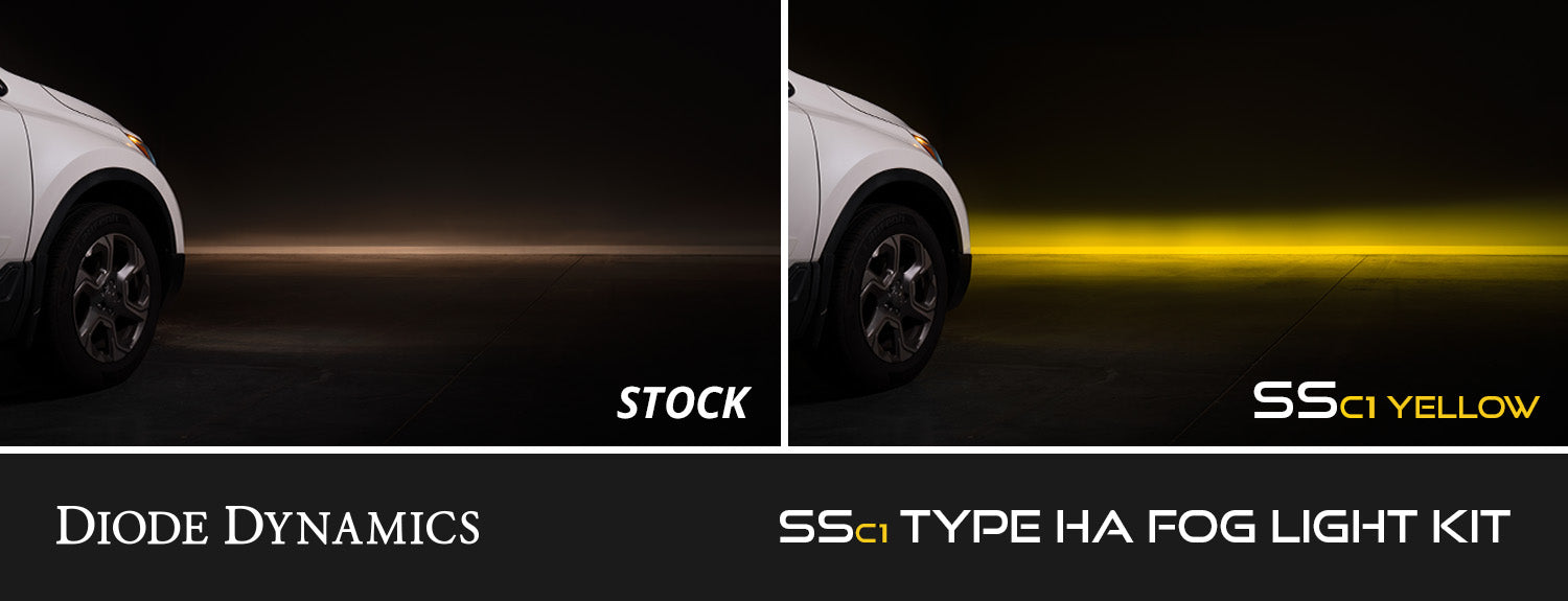 Diode Dynamics SSC1 Type HA LED Fog Light Kit Yellow SAE Fog