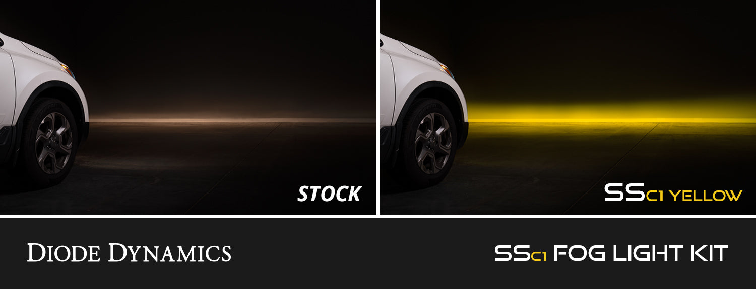 Diode Dynamics SSC1 Type G3M LED Fog Light Kit Yellow SAE Fog