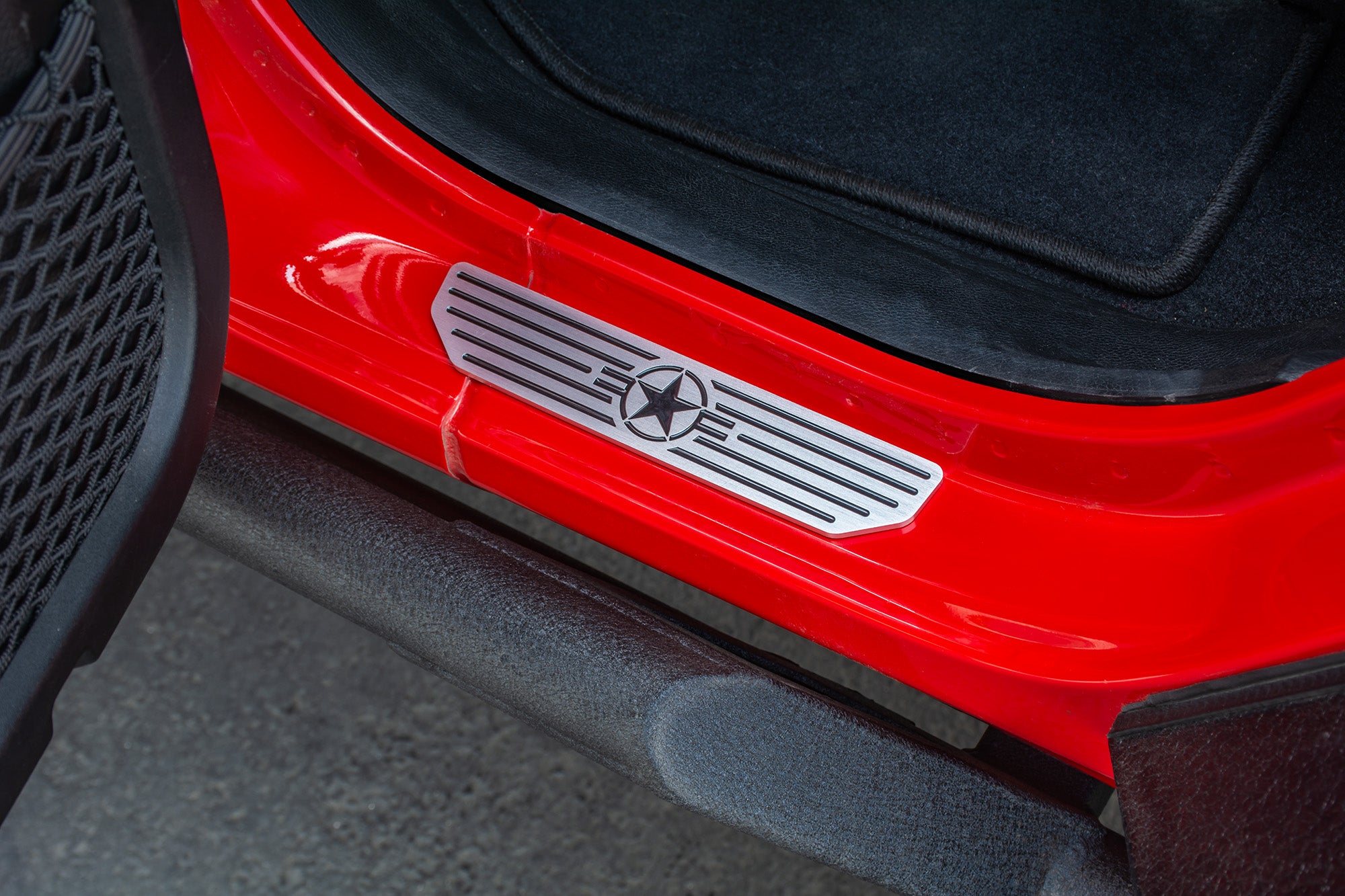 2018+ Jeep JL Rear Sill Plates With in.Since 1942 in. Logo - Apollo Off-Road