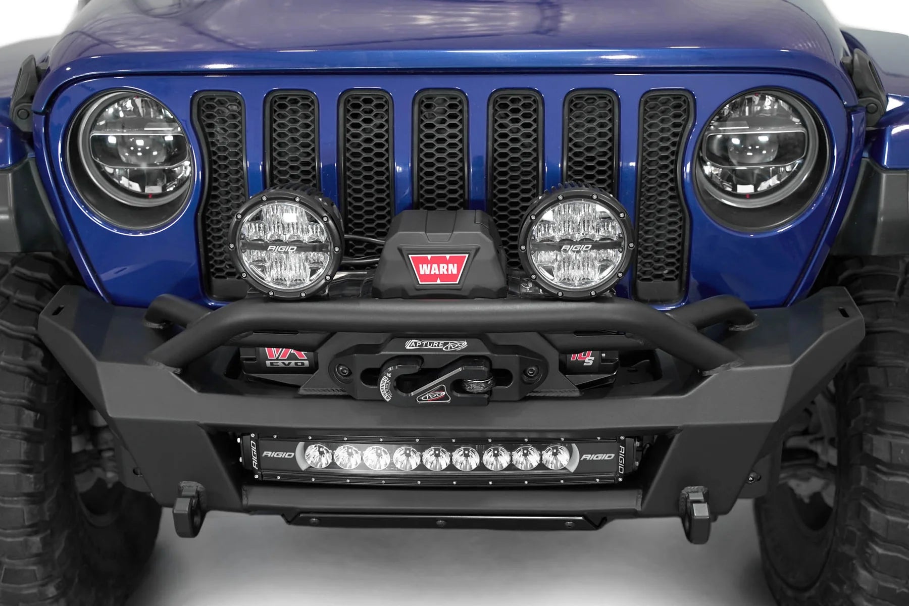 2018+ Jeep JL/JT Phantom Winch Stubby Front Bumper - Apollo Off-Road