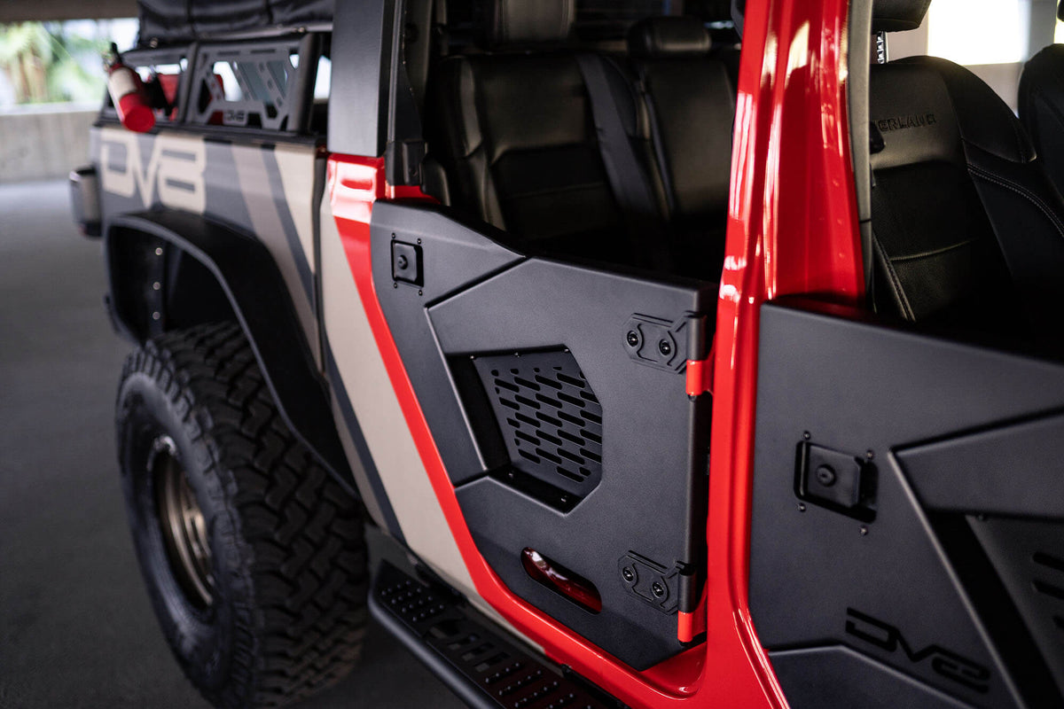 2018+ Jeep Wrangler JL and Gladiator JT Rear Half Doors, Spec Series - Apollo Off-Road