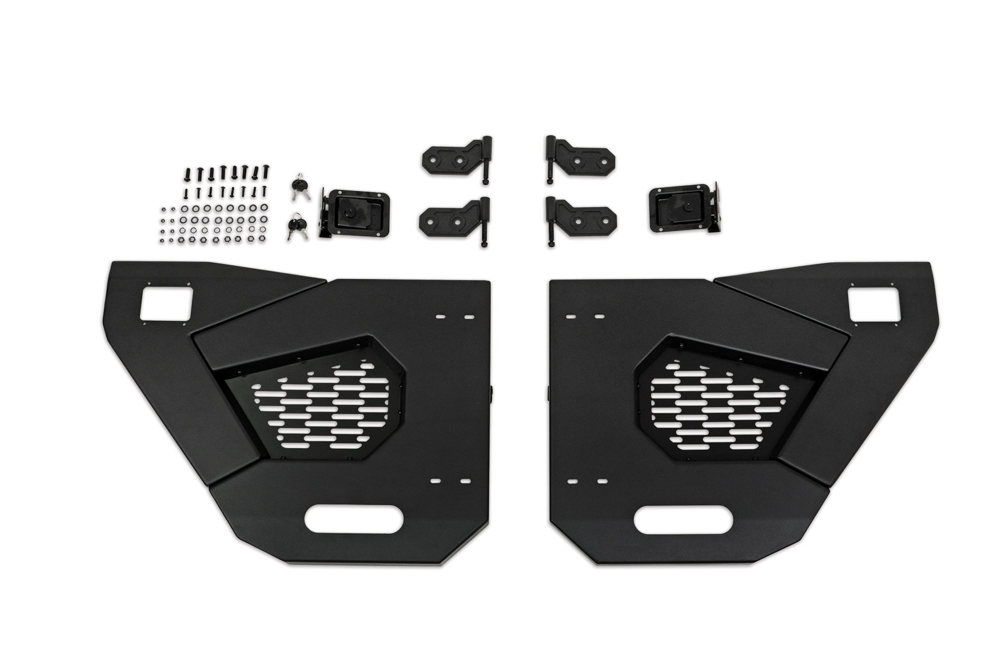 2018+ Jeep Wrangler JL and Gladiator JT Rear Half Doors, Spec Series - Apollo Off-Road
