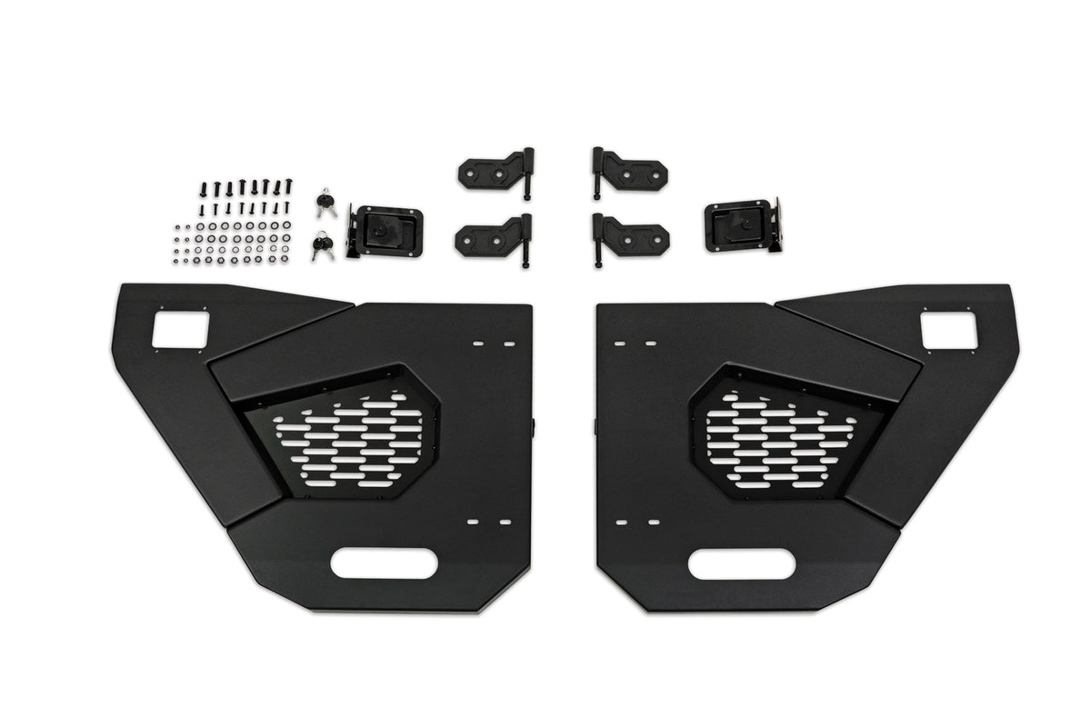 2018+ Jeep Wrangler JL and Gladiator JT Rear Half Doors, Spec Series - Apollo Off-Road