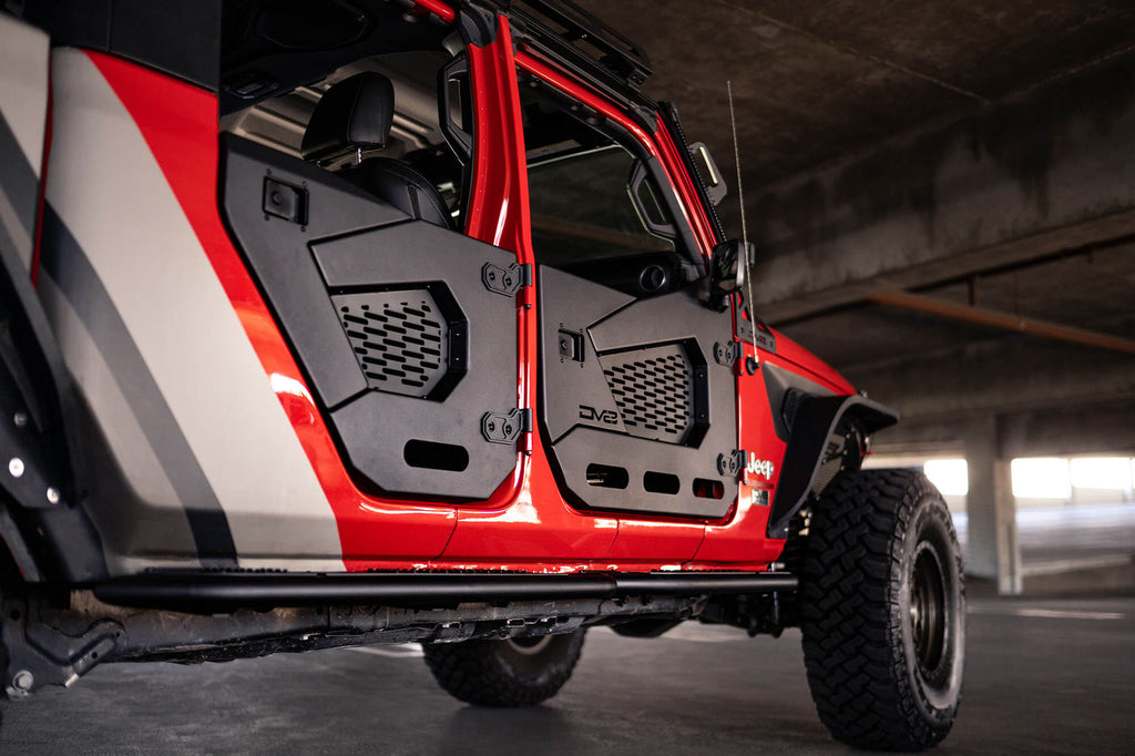 2018+ Jeep Wrangler JL and Gladiator JT Rear Half Doors, Spec Series - Apollo Off-Road