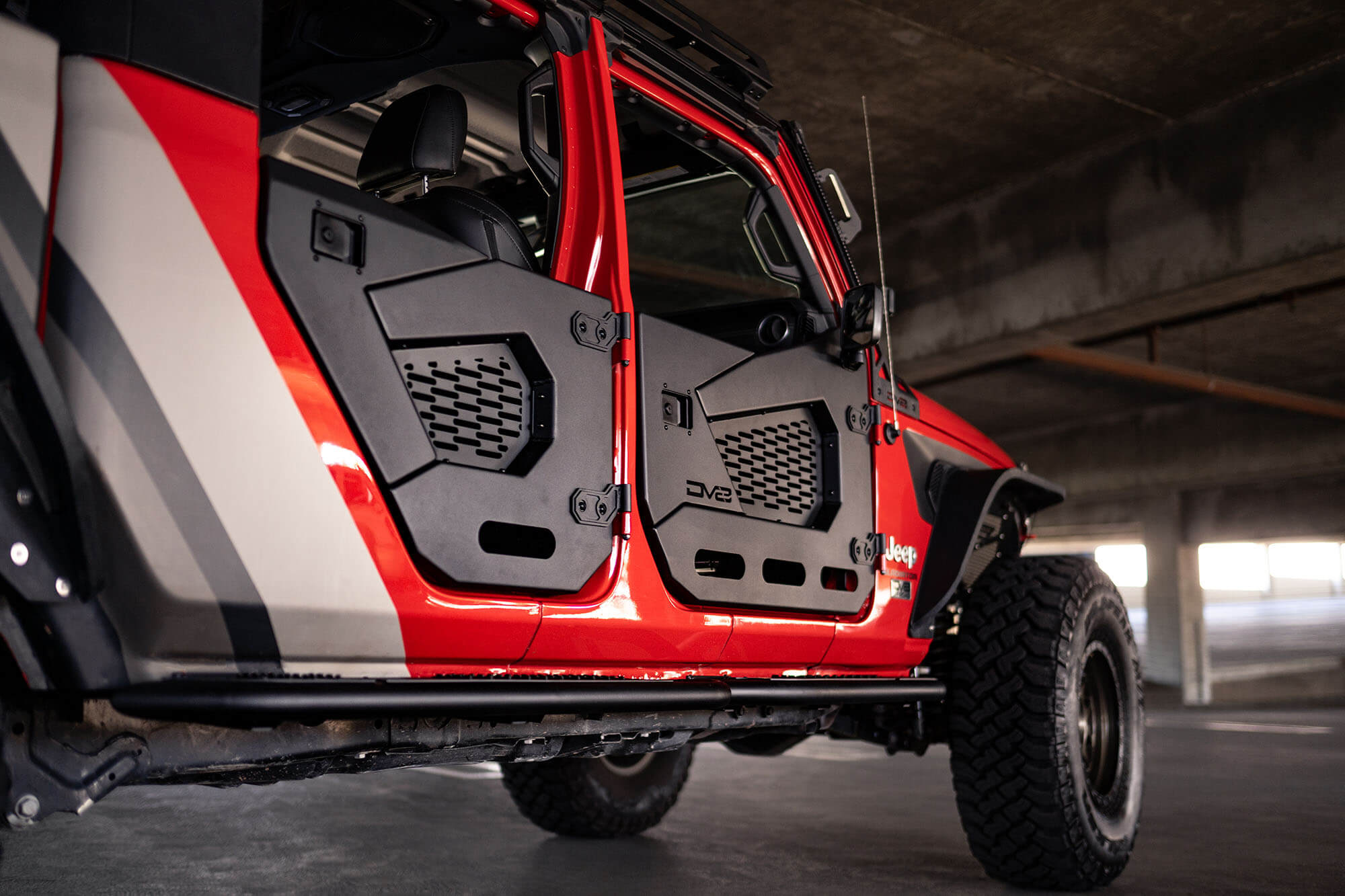 2018+ Jeep Wrangler JL and Gladiator JT Rear Half Doors, Spec Series - Apollo Off-Road