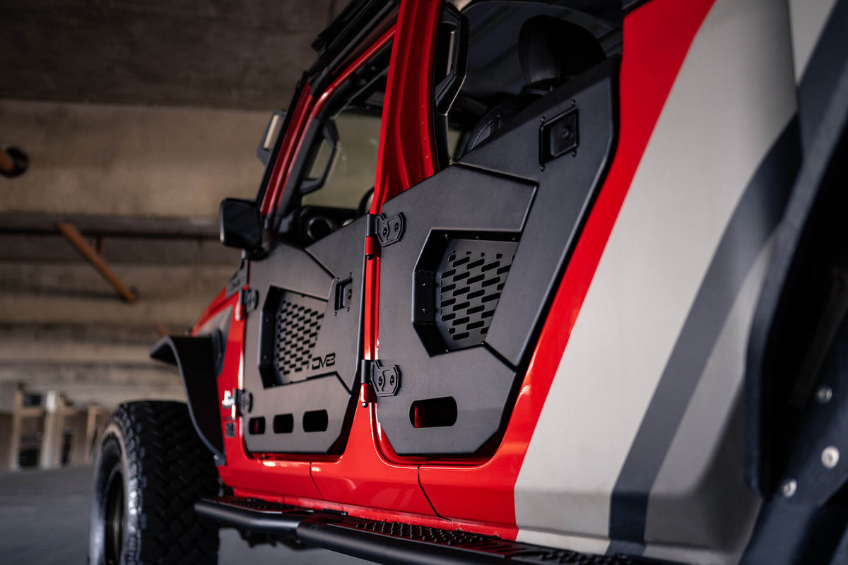 2018+ Jeep Wrangler JL and Gladiator JT Rear Half Doors, Spec Series - Apollo Off-Road