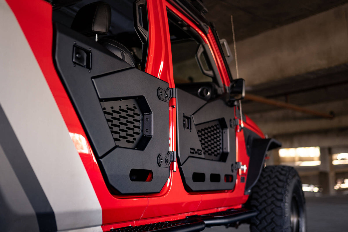 2018+ Jeep Wrangler JL and Gladiator JT Rear Half Doors, Spec Series - Apollo Off-Road
