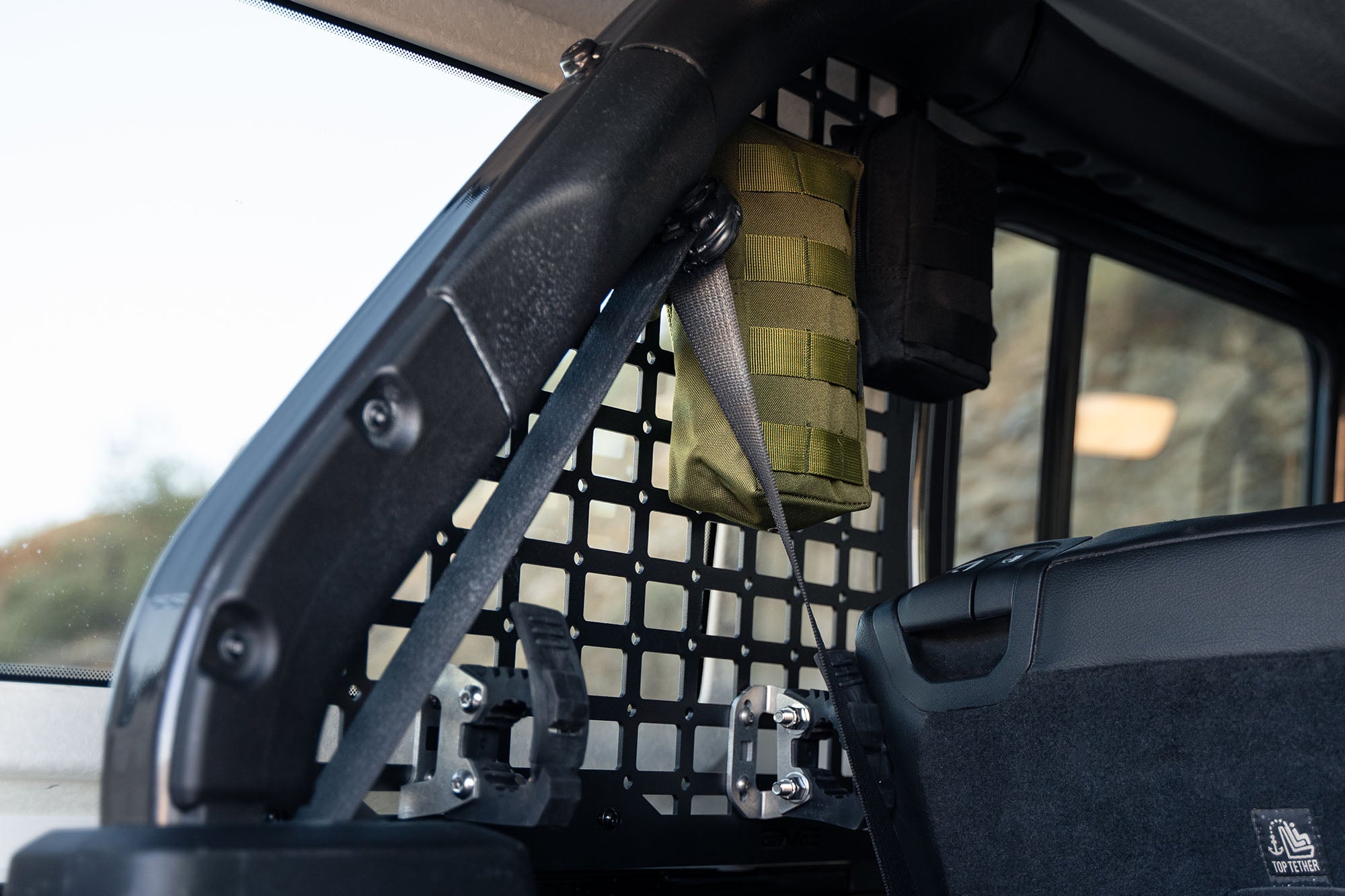 2018+ Jeep Wrangler JL Rear Window Molle Storage Panels - Apollo Off-Road