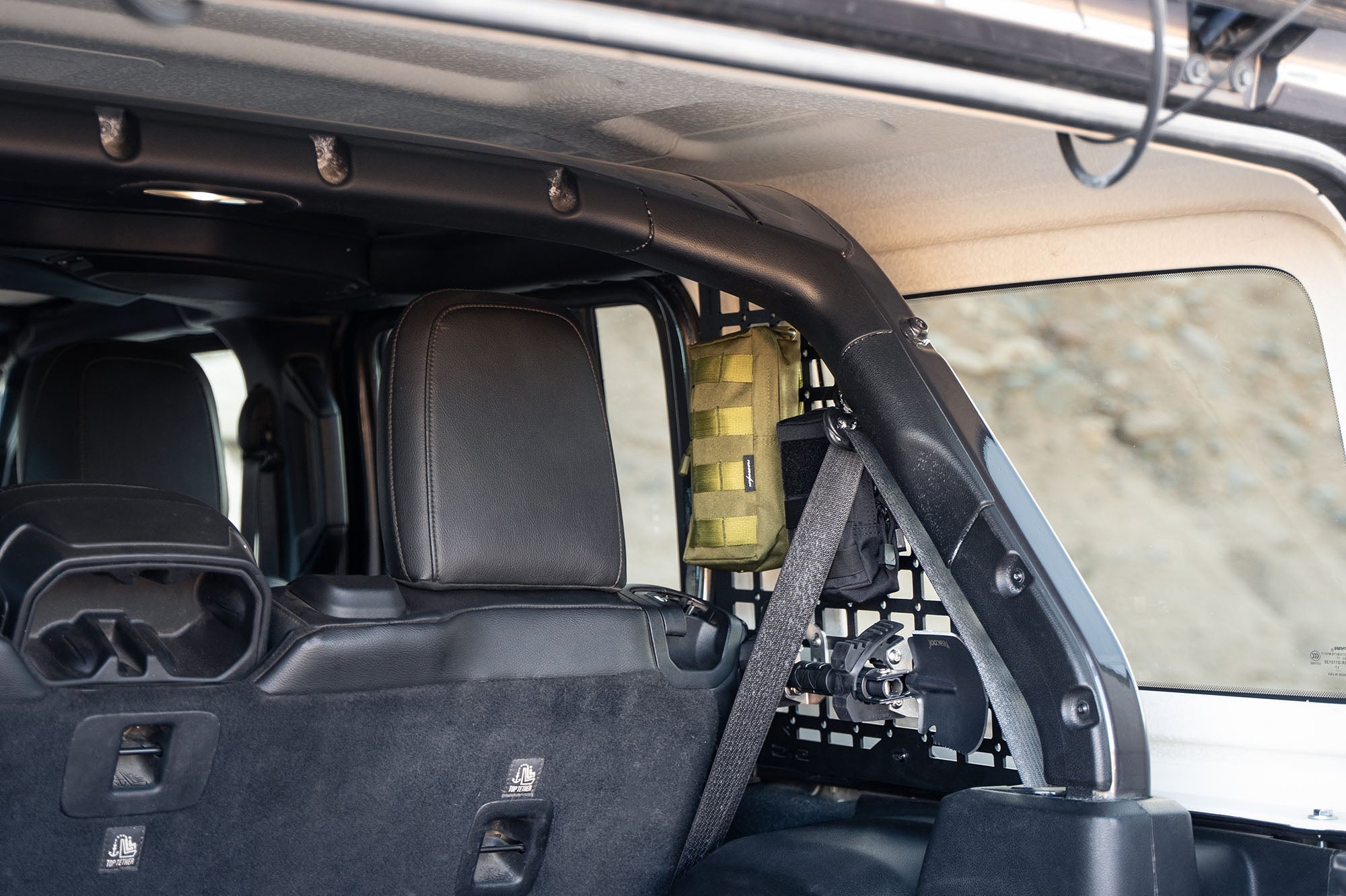 2018+ Jeep Wrangler JL Rear Window Molle Storage Panels - Apollo Off-Road