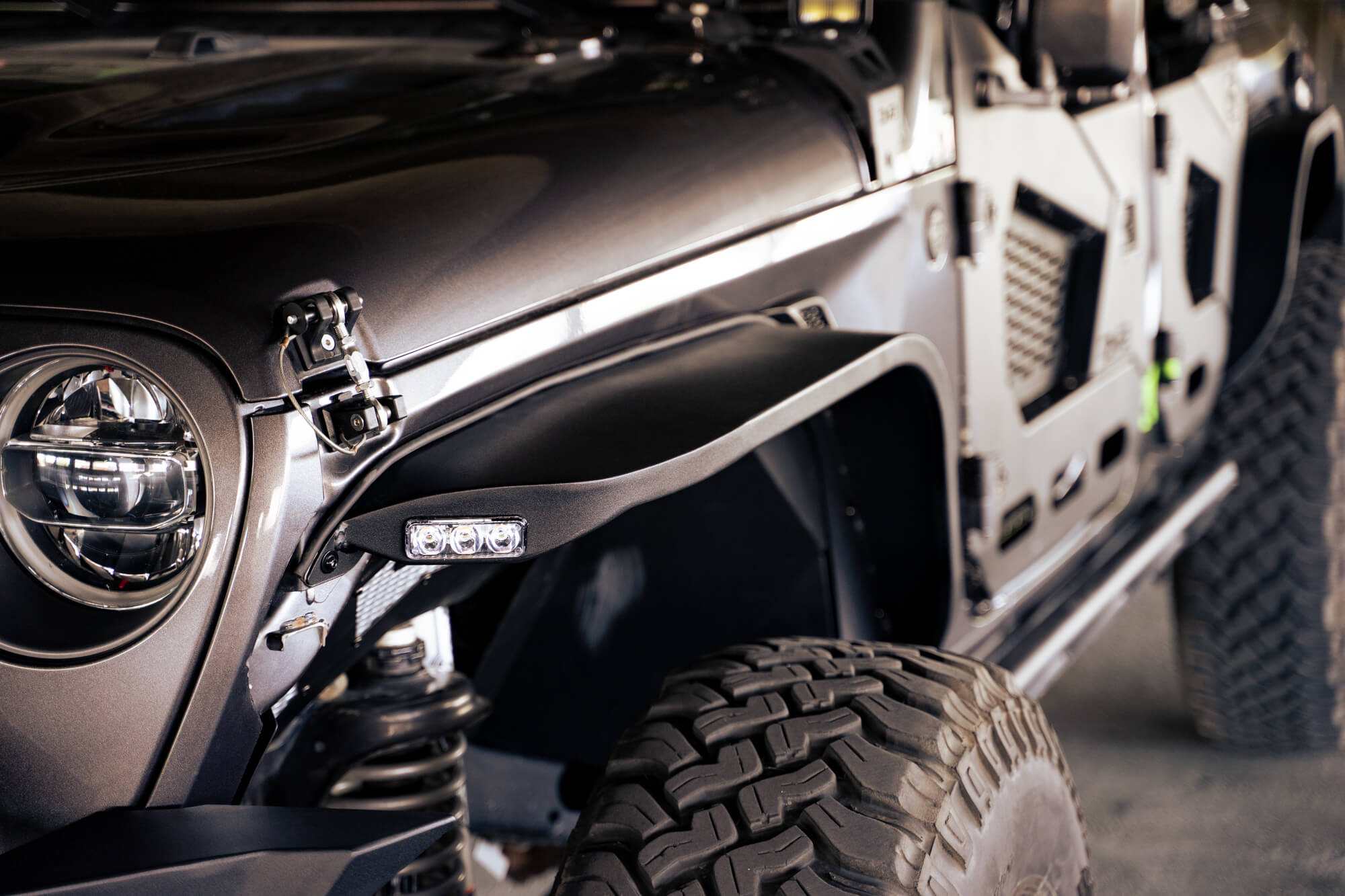 2018+ Jeep Wrangler JL Spec Series Tube Slim Fender Flares - Apollo Off-Road