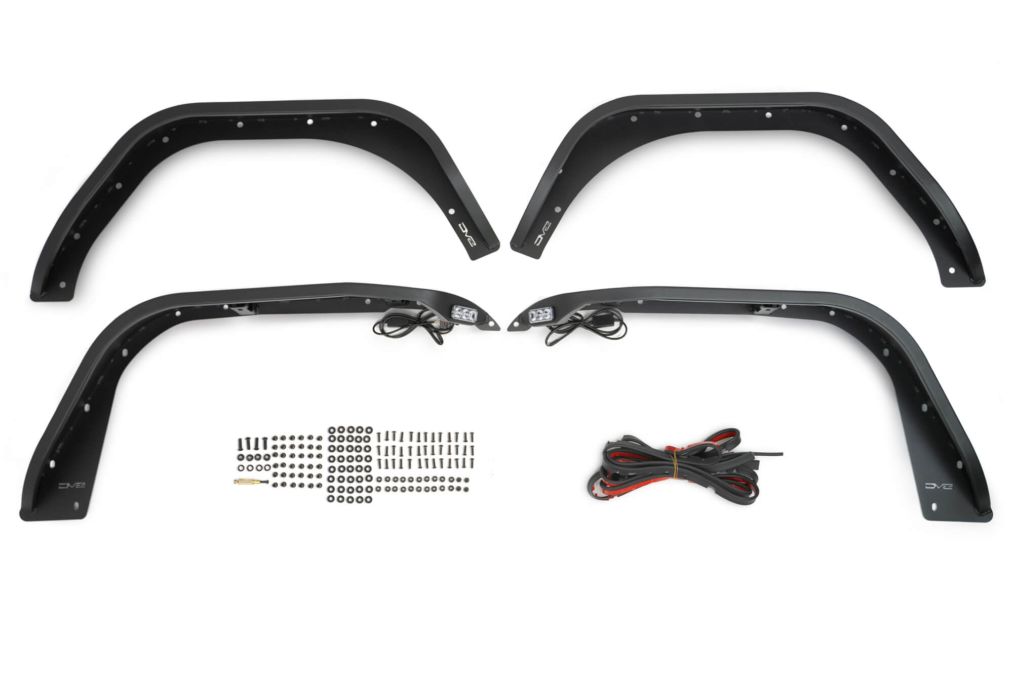 2018+ Jeep Wrangler JL Spec Series Tube Slim Fender Flares - Apollo Off-Road