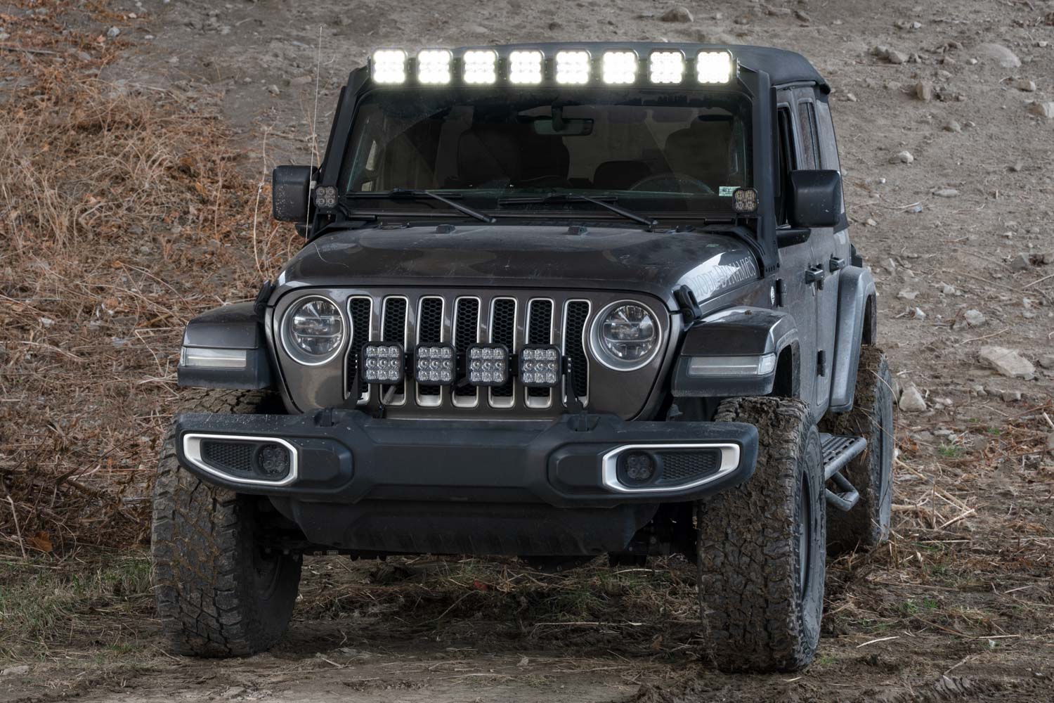 Diode Dynamics Stage Series Windshield Bracket Kit for 2018+ Jeep Wrangler JL