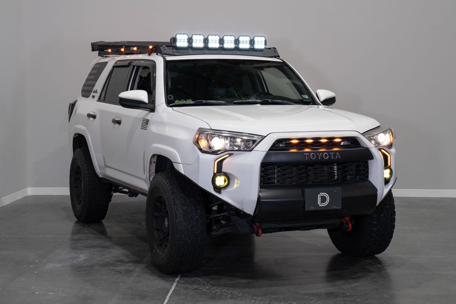 Diode Dynamics SS5 6-Pod CrossLink Mounting Kit for Prinsu/Sherpa Roof Racks Pro White Combo