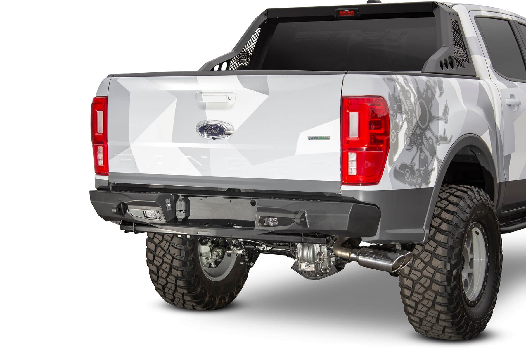 2019 - 2023 Ford Ranger Stealth Fighter Rear Bumper - Apollo Off-Road