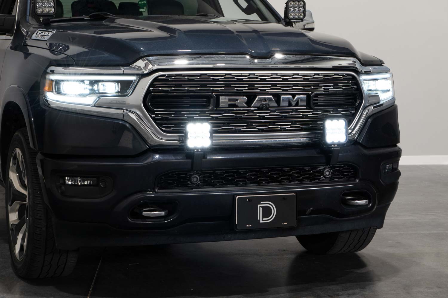 Diode Dynamics SS5 Bumper LED Pod Light Kit for 2019-2024 Ram Pro Yellow Combo