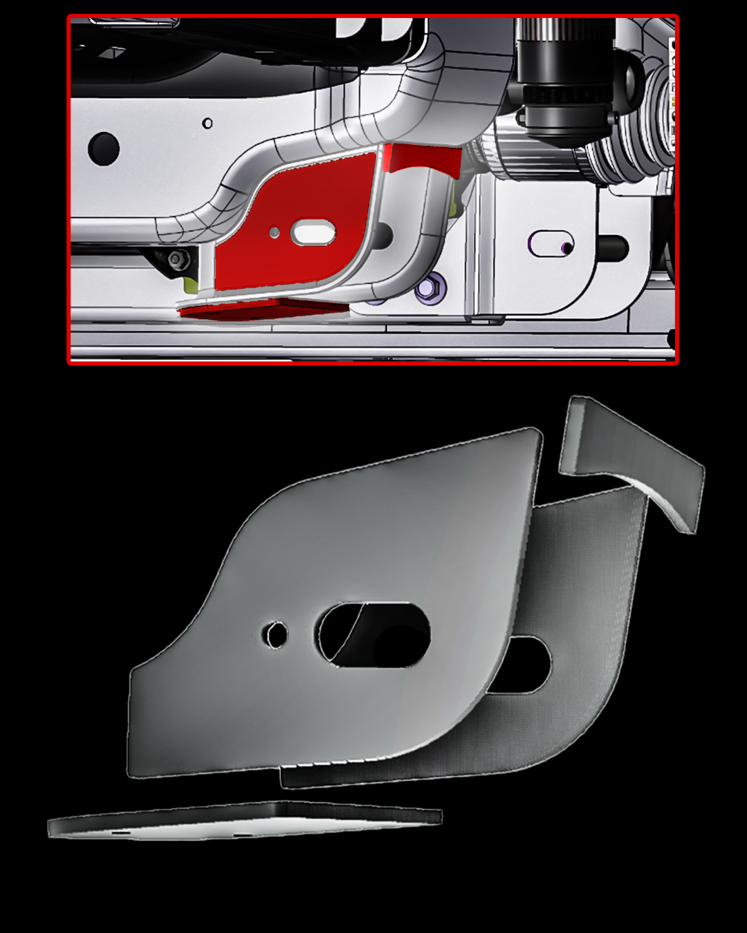 Foutz Motorsports 2017-2026 Gen 2 & Gen 3 Raptor Lower Arm Pocket Reinforcement Gusset kit