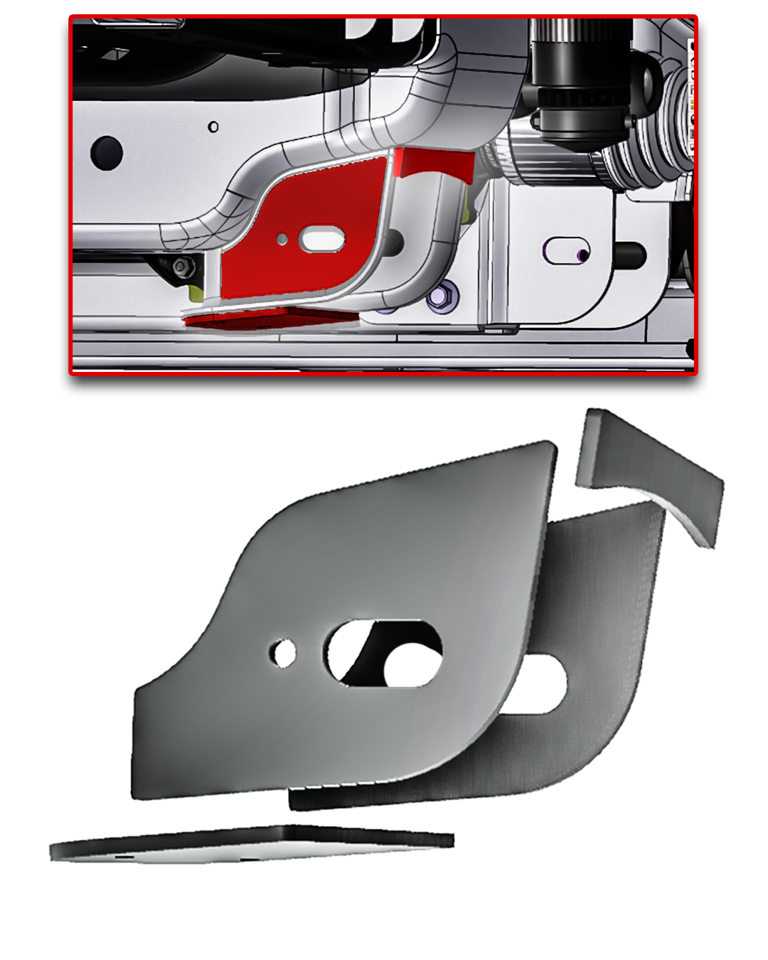Foutz Motorsports 2017-2026 Gen 2 & Gen 3 Raptor Lower Arm Pocket Reinforcement Gusset kit