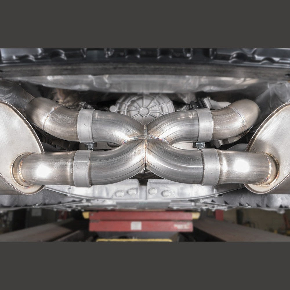 2020 Corvette C8 Legend catback with polished tips. - Apollo Off-Road