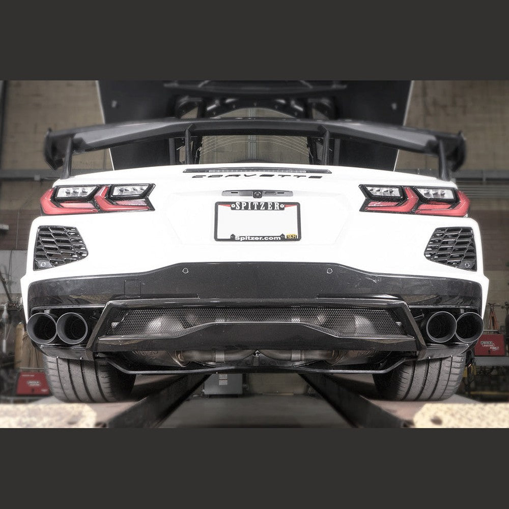 2020 Corvette C8 Redline catback with black tips. - Apollo Off-Road