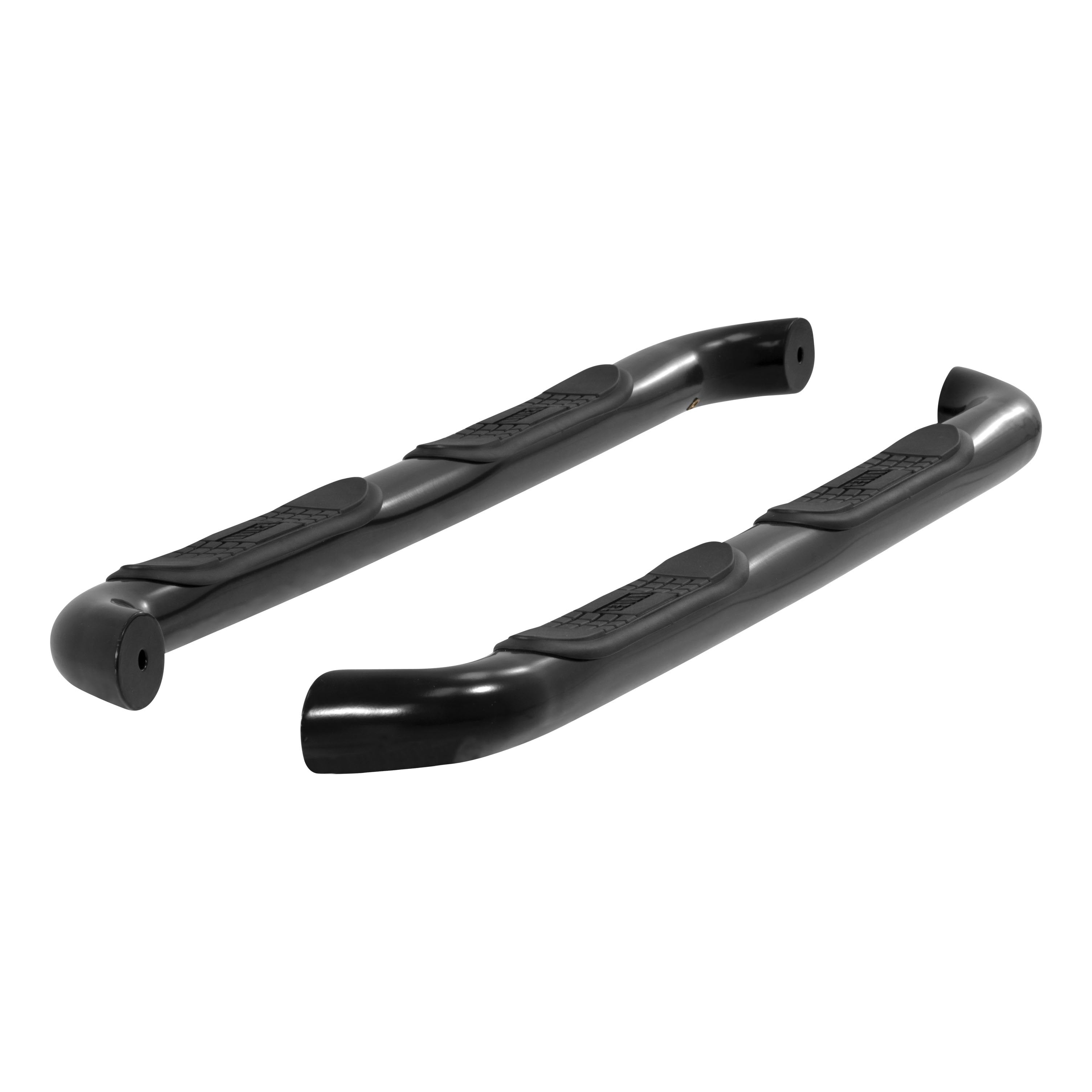 ARIES 3" Round Black Steel Side Bars, 2015-2023 Toyota Tacoma