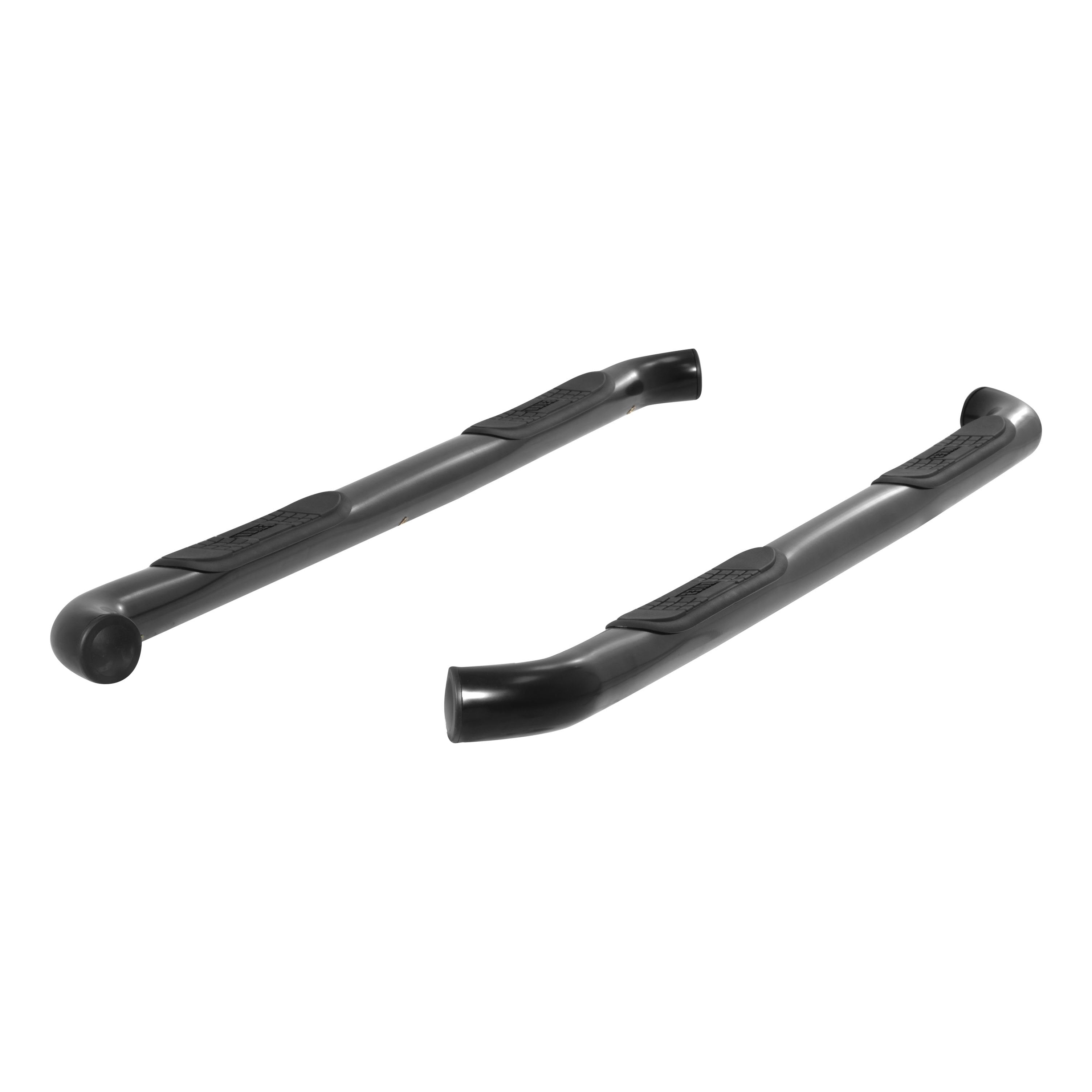 ARIES 3" Round Black Steel Side Bars, 2015-2023 Toyota Tacoma