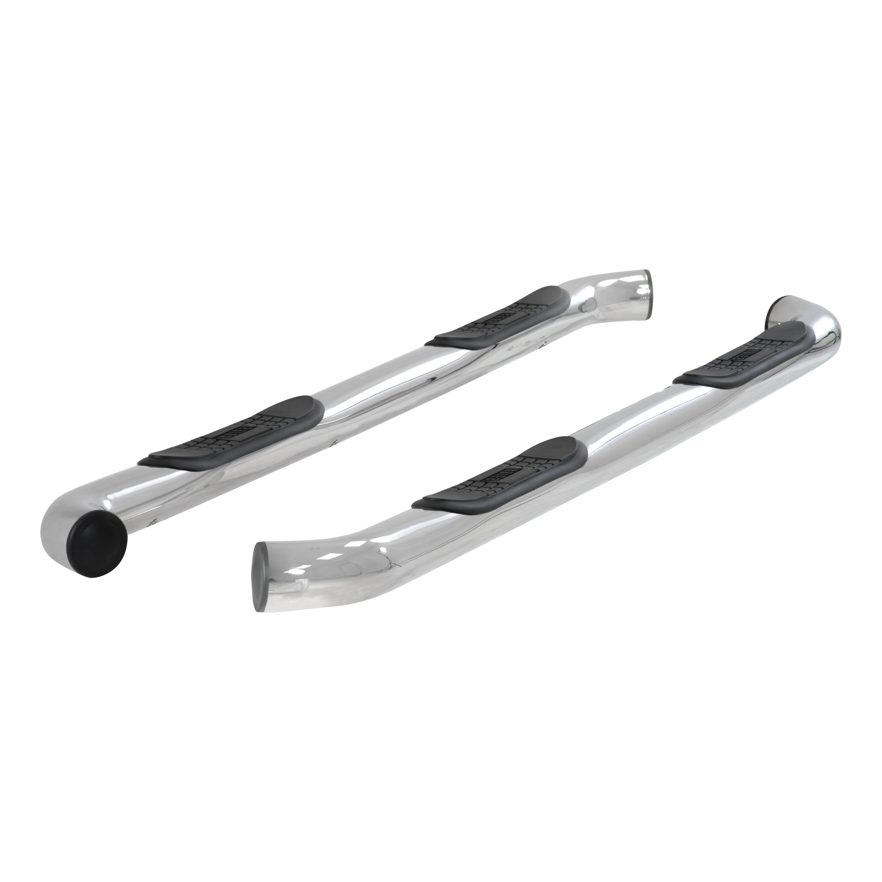 ARIES 3" Round Polished Stainless Side Bars, 2007-2021 Toyota Tundra