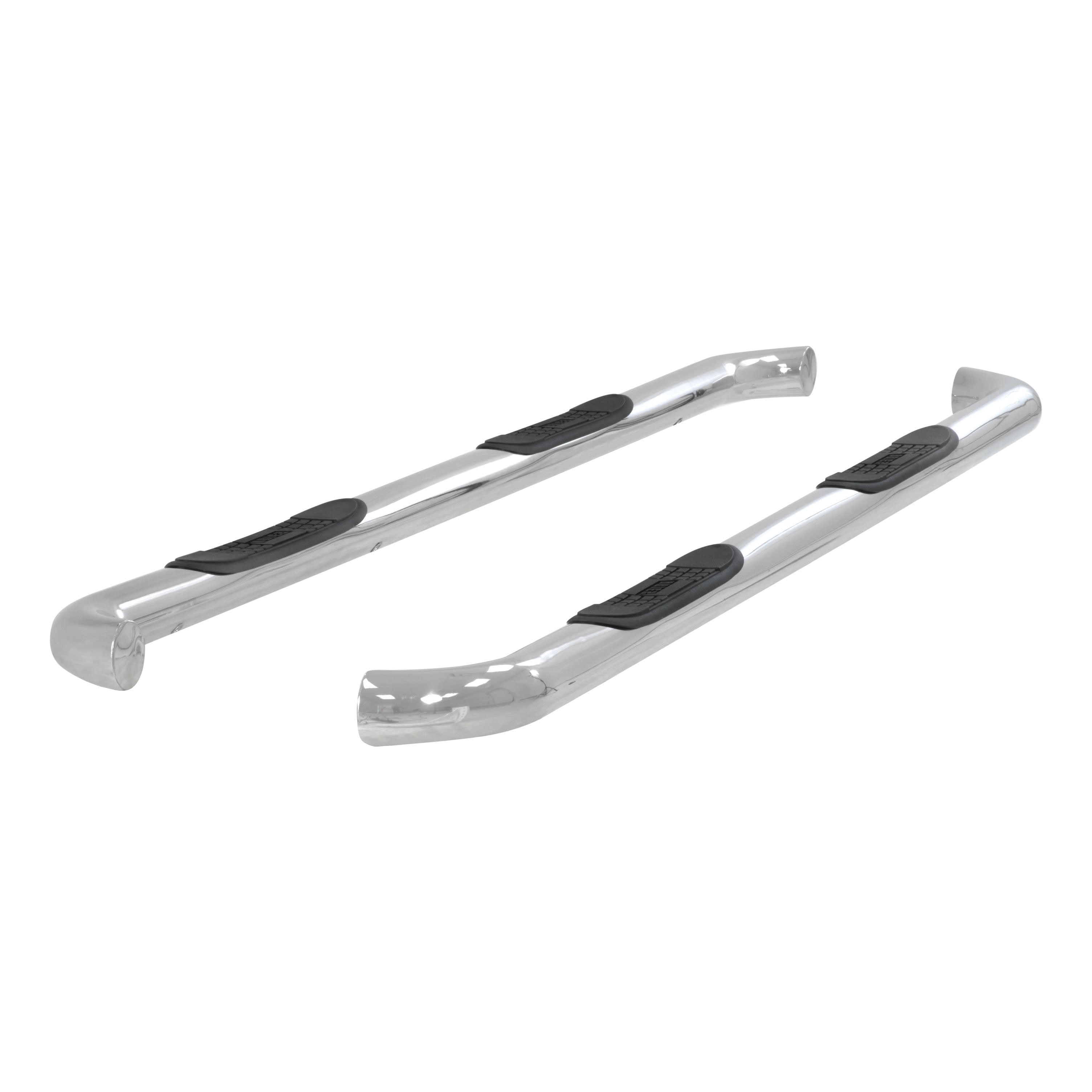 ARIES 3" Round Polished Stainless Side Bars, 2007-2021 Toyota Tundra