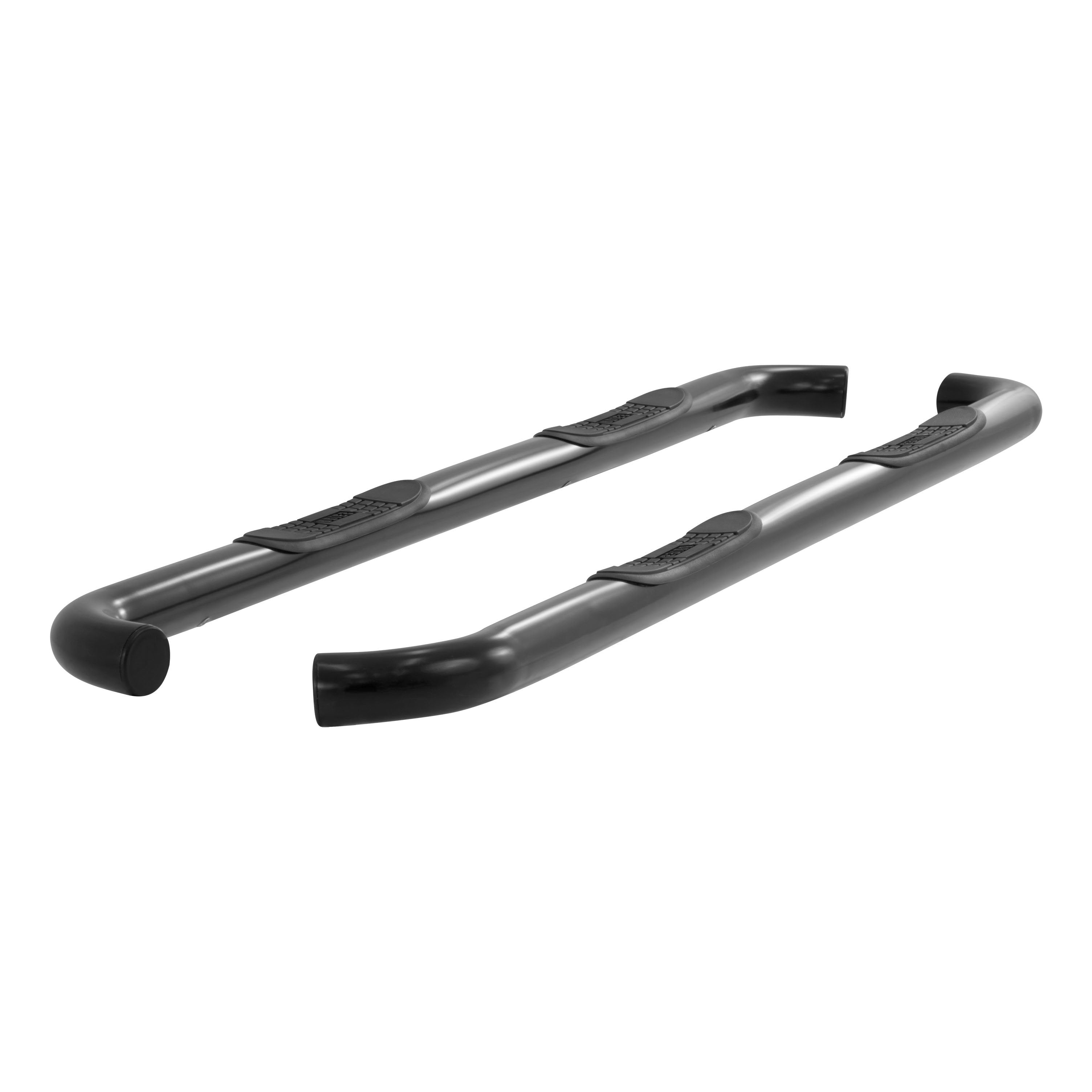 ARIES 3" Round Black Steel Side Bars, 2007-2021 Toyota Tundra