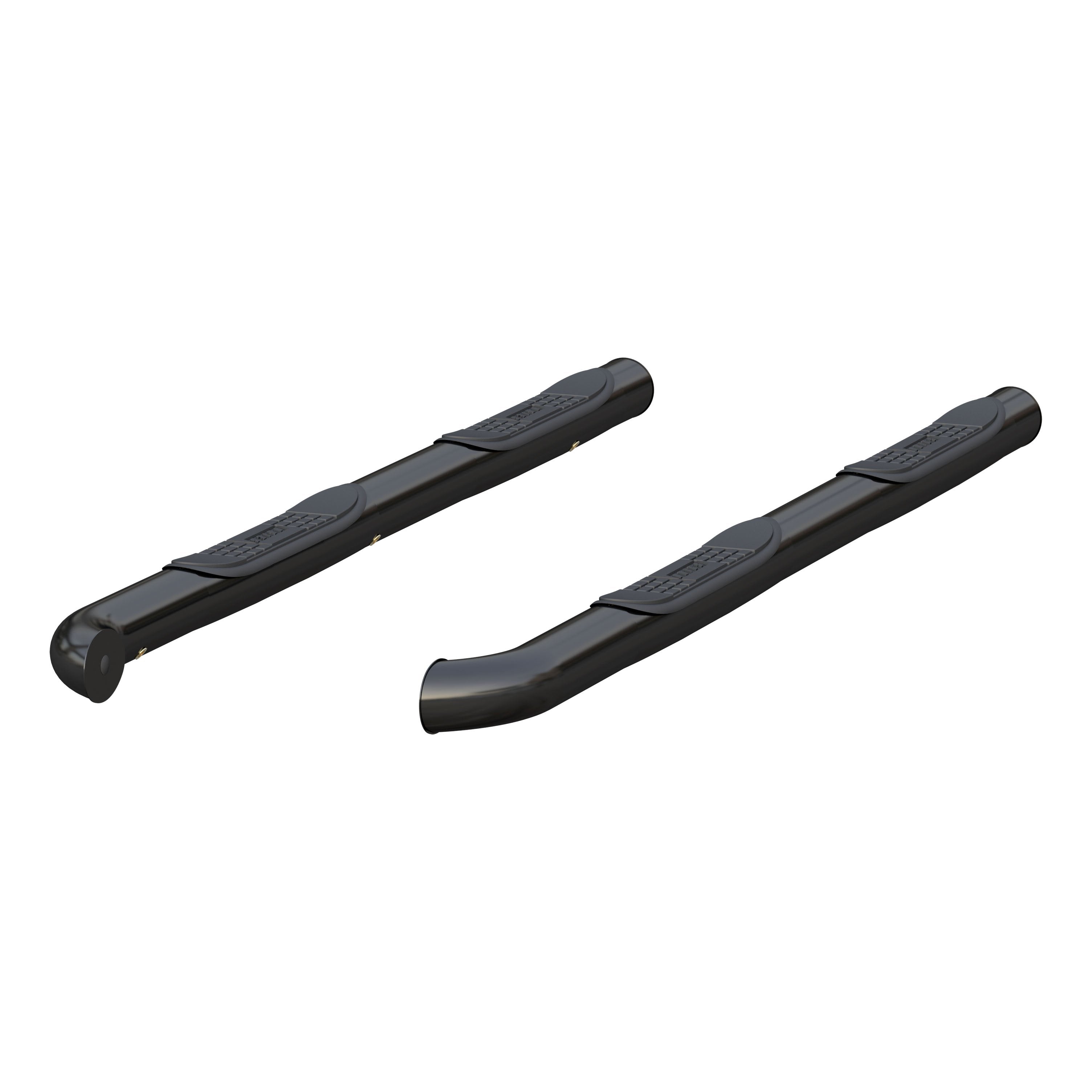 ARIES 3" Round Black Steel Side Bars, 2014-2018 Toyota 4Runner