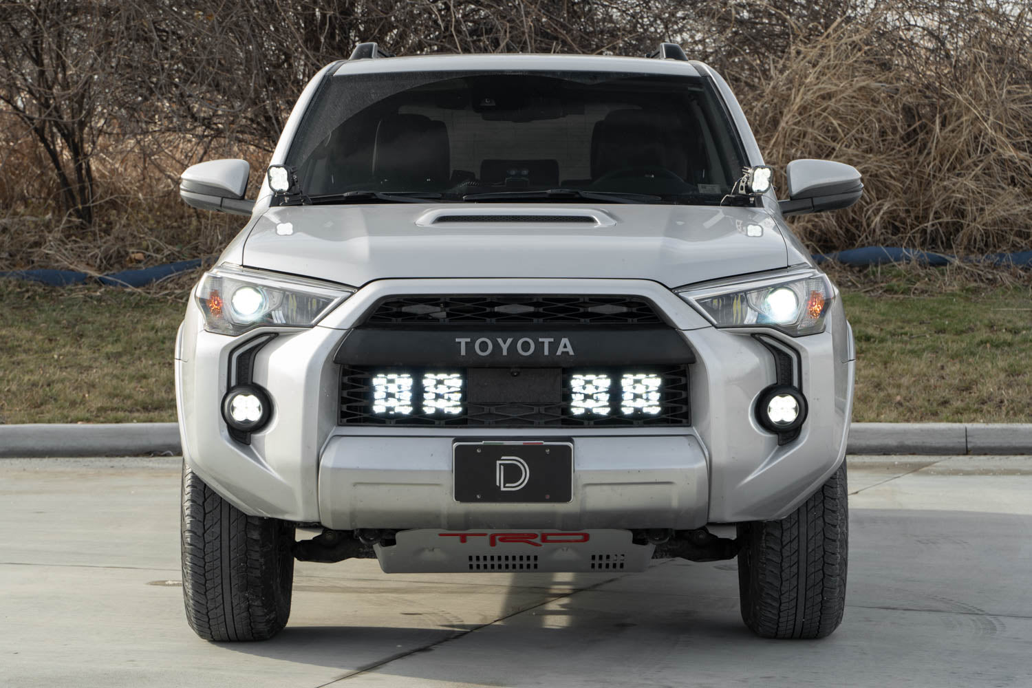 Diode Dynamics SS5 Stealth Grille LED 2-Pod Kit for 2014-2024 Toyota 4Runner Sport White Combo