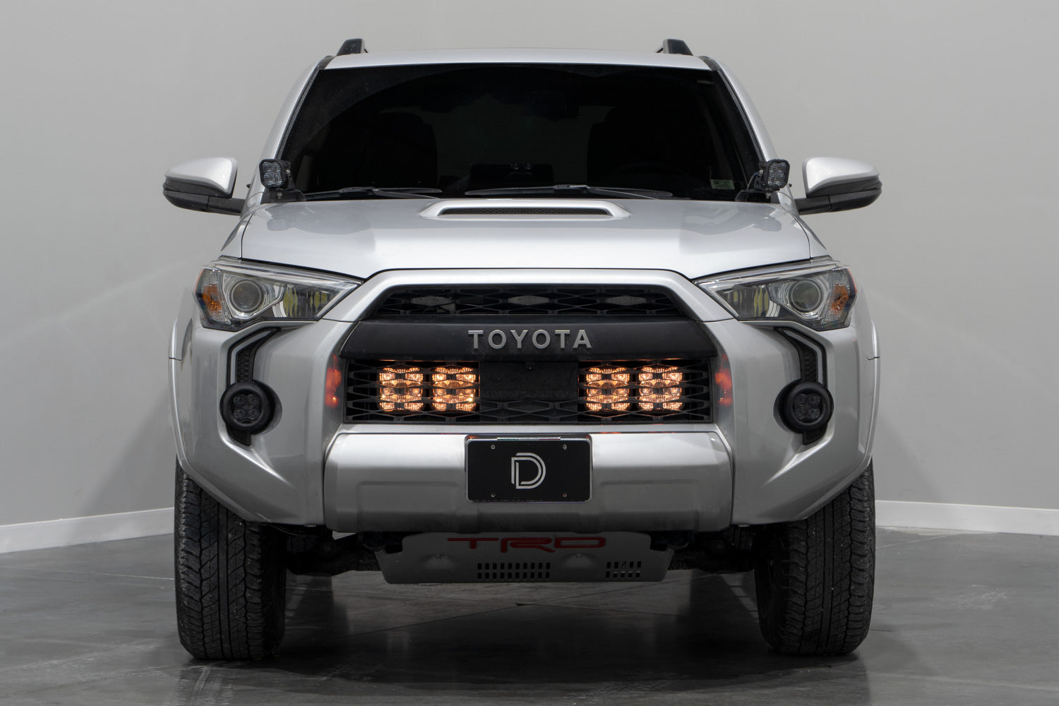 Diode Dynamics SS5 Stealth Grille LED 4-Pod Kit for 2014-2024 Toyota 4Runner Sport White Driving