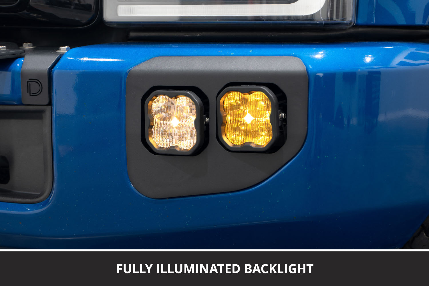 Diode Dynamics SS3 LED Fog Pocket Kit for 2020-2022 Ford Super Duty Yellow Pro